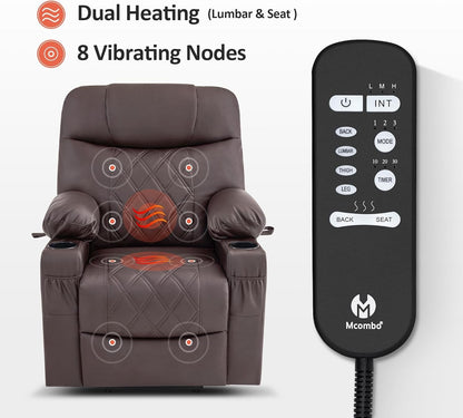 Small Size Power Lift Recliner Chair Sofa with Massage and Dual