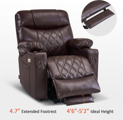 Small Size Power Lift Recliner Chair Sofa with Massage and Dual