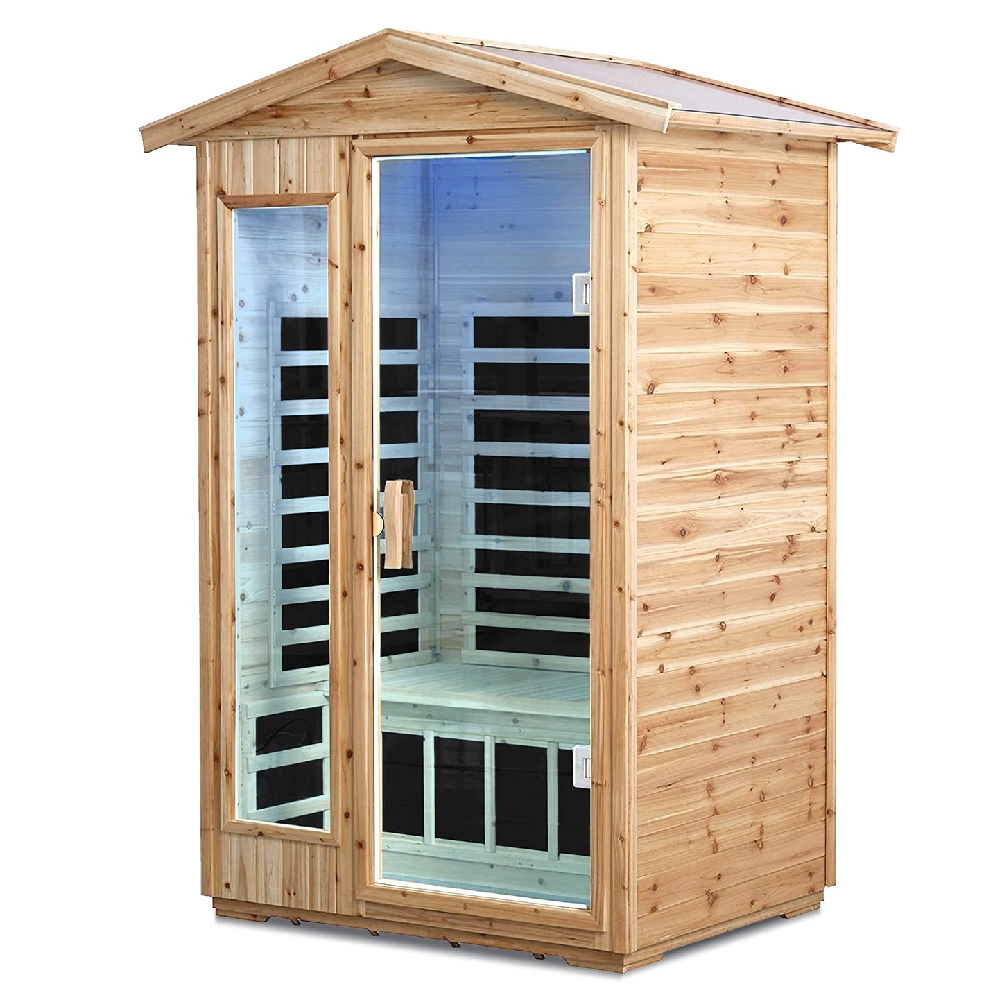 Outdoor Infrared Sauna Room for 2 (Old Fir)