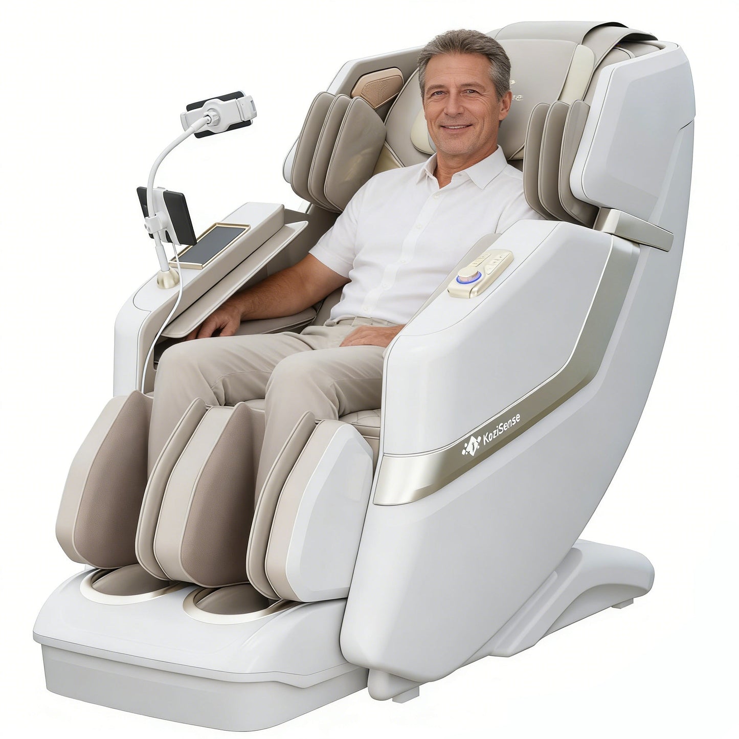KoziSense KZ-313 Massage Chair (White)
