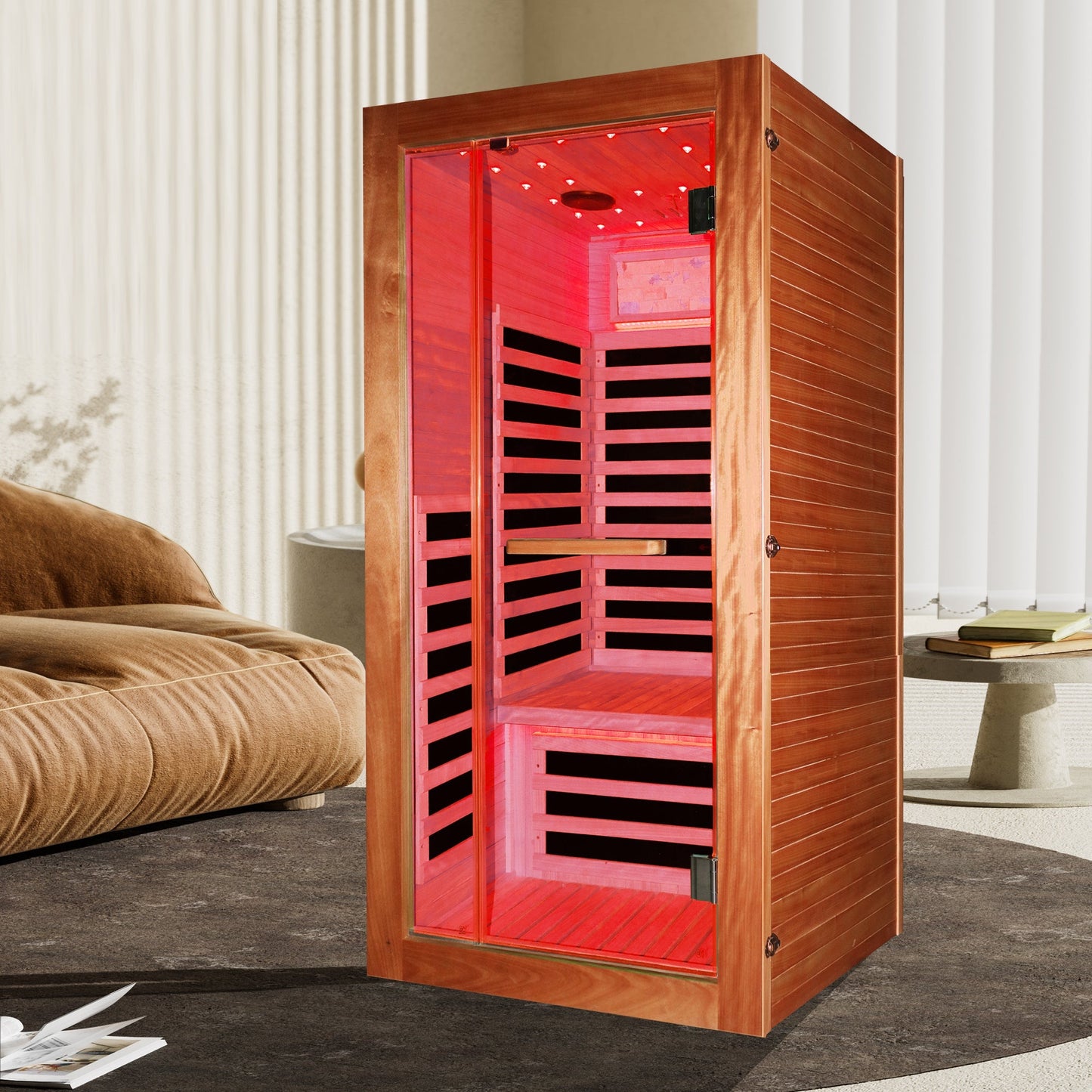Infrared Sauna Room for 1 (American White Oak)