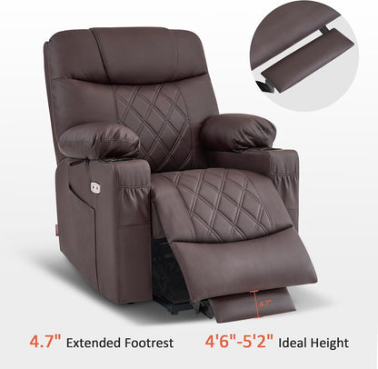 Small Size Power Lift Recliner Chair Sofa with Massage and Dual