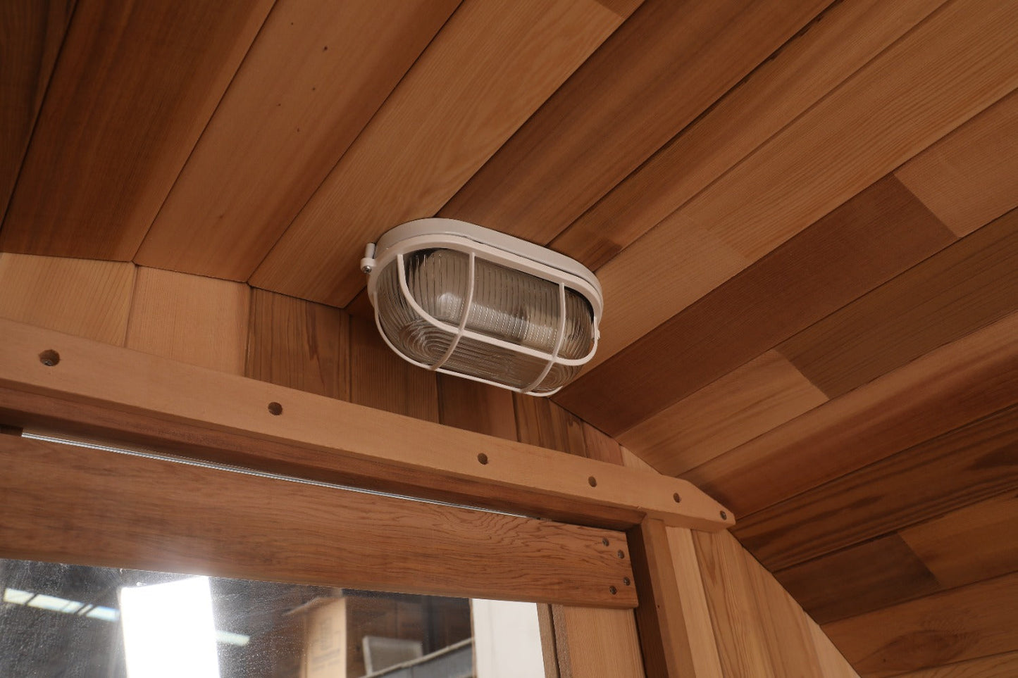 Prague Steam Barrel Sauna (Full Glass Back)