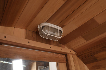 Prague Steam Barrel Sauna (Full Glass Back)