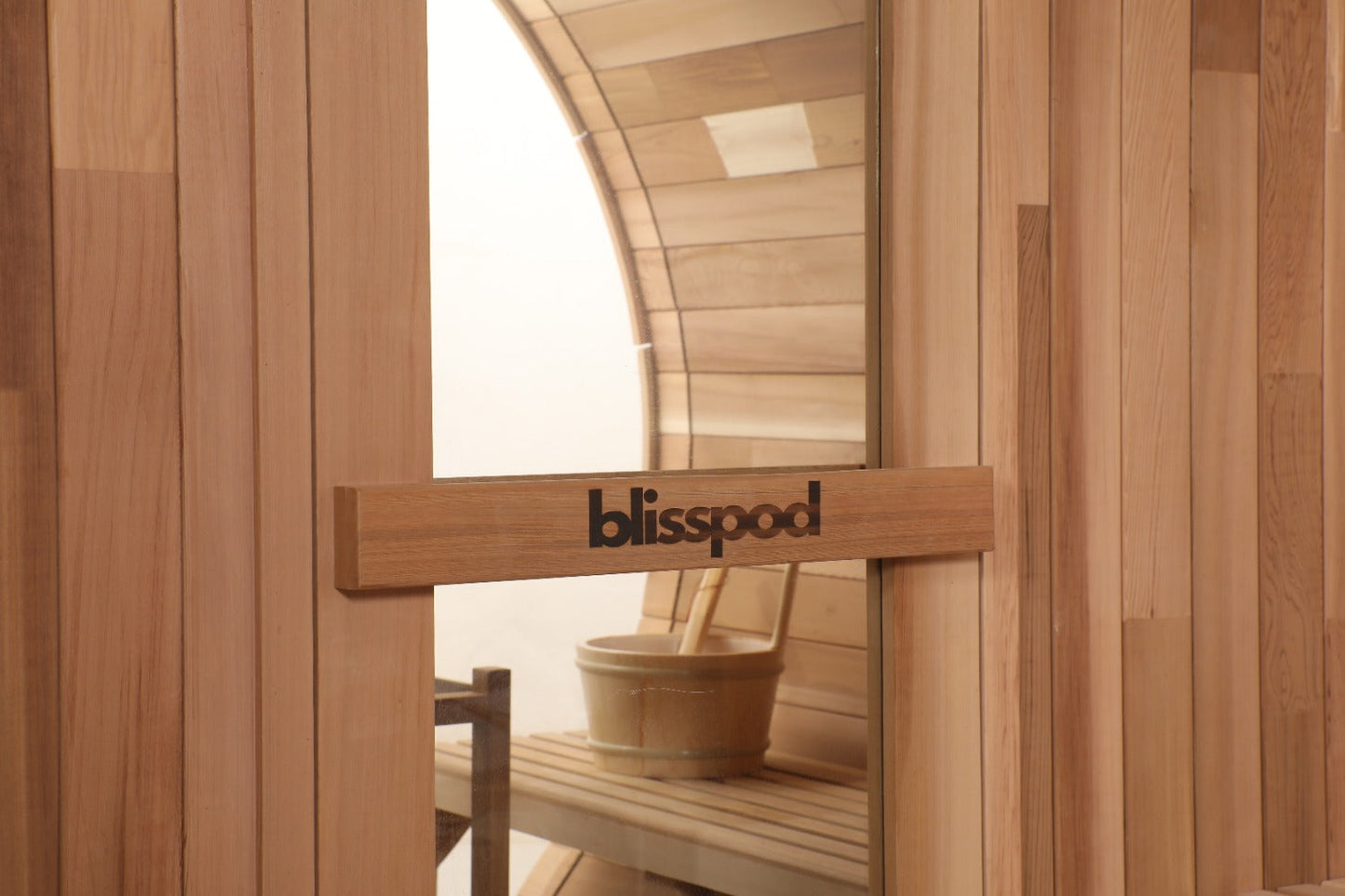 Prague Steam Barrel Sauna (Full Glass Back)