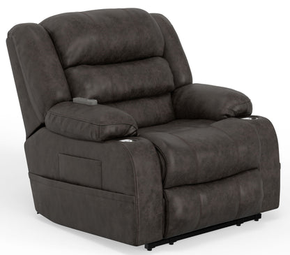 Tucker Power Lift Recliner, Heat & Massage – Steel, photo 6