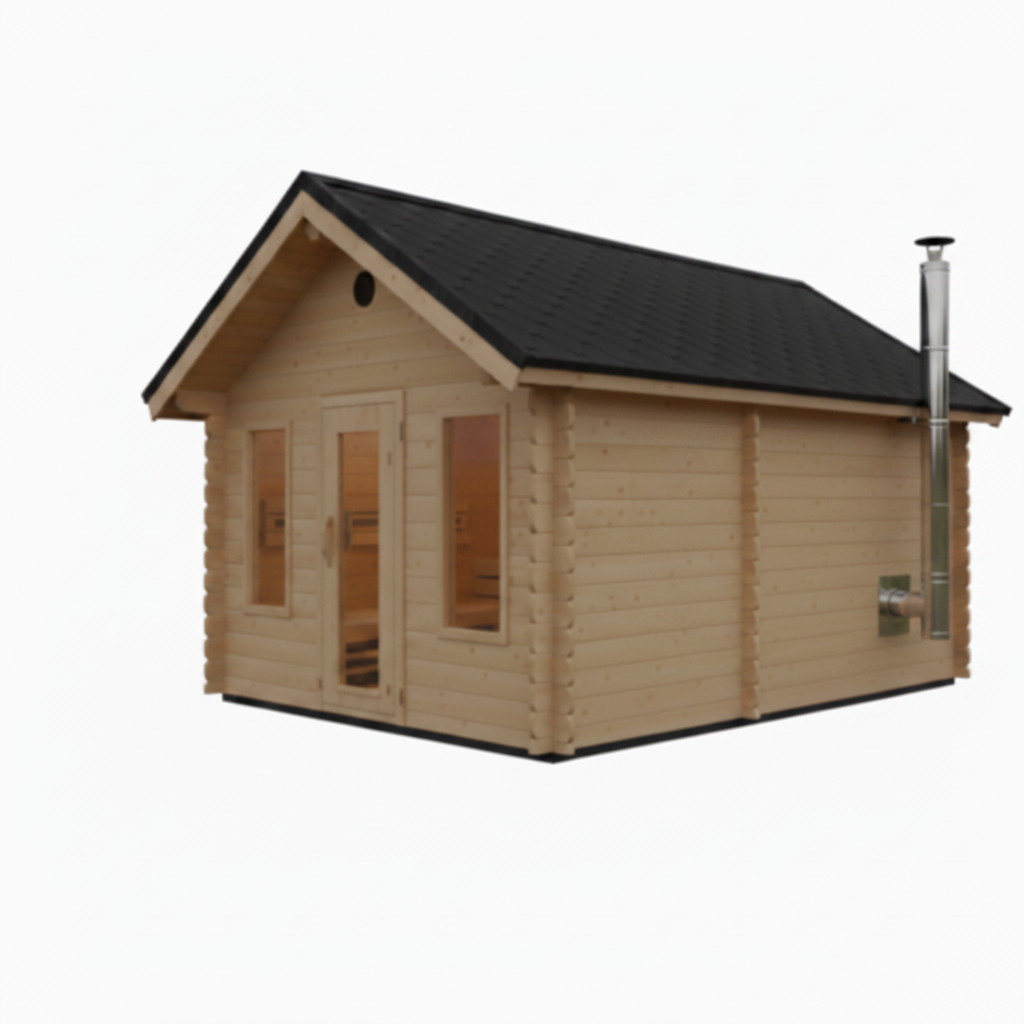 Georgian Cabin Sauna – No Side Window