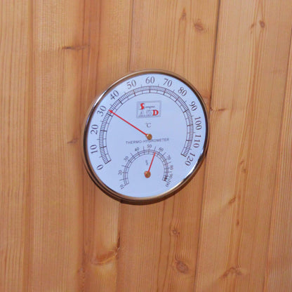 Thermora Large Premium American White Oak Outdoor Wooden Barrel Sauna With 4.5KW Sauna Heater (SAK45968)