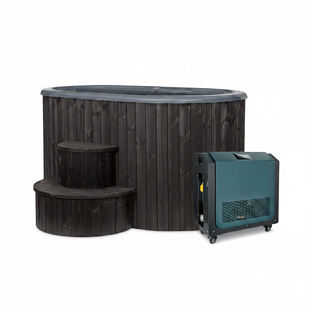 SaunaLife 2-Person Cold Plunge Tub with Water Chiller & Heater