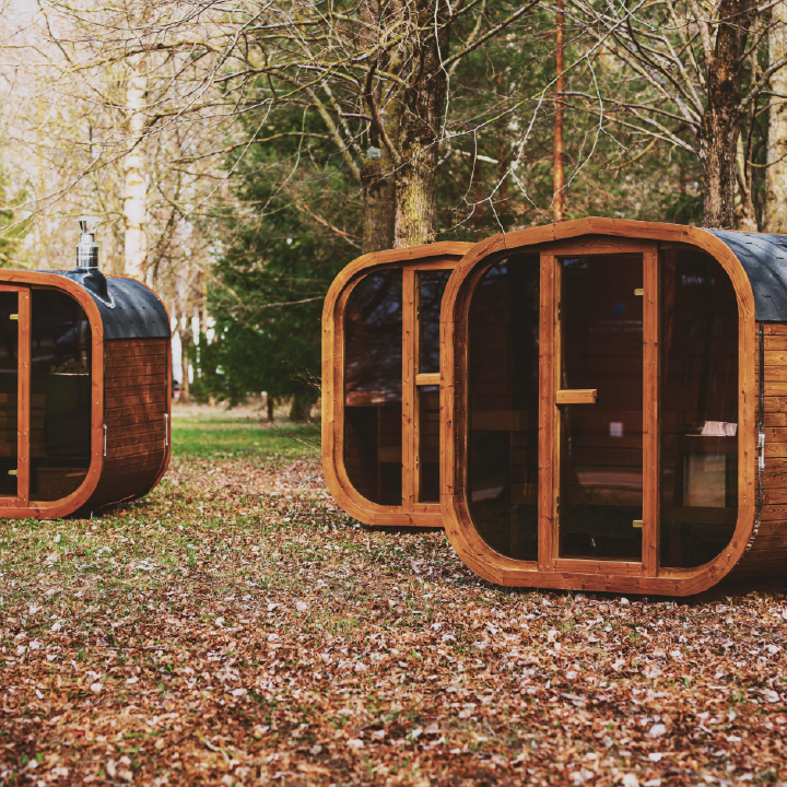 Patio Elegance Outdoor Sauna MW12 ThermoWood for Your Perfect Backyard Retreat