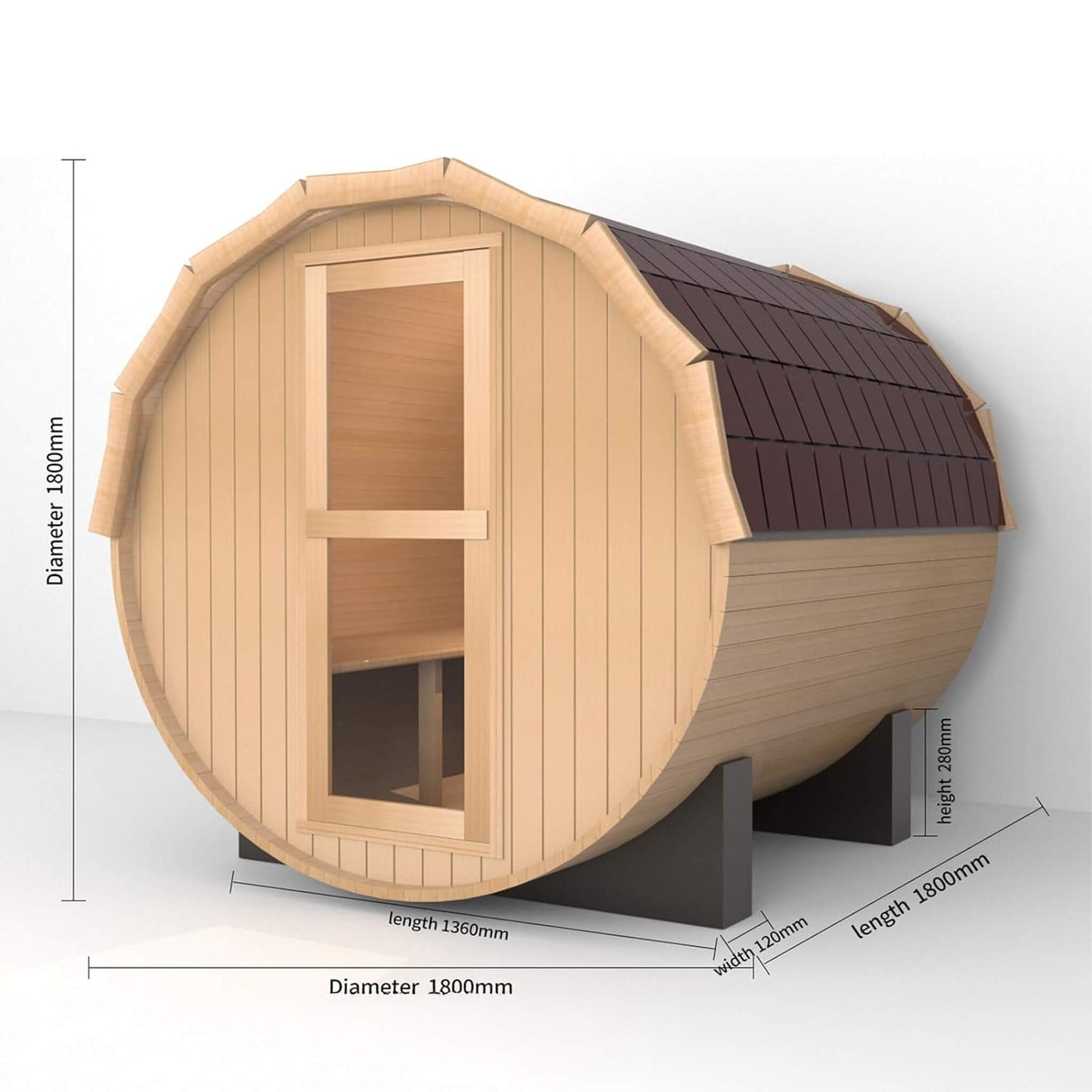 Haven Outdoor Barrel Sauna