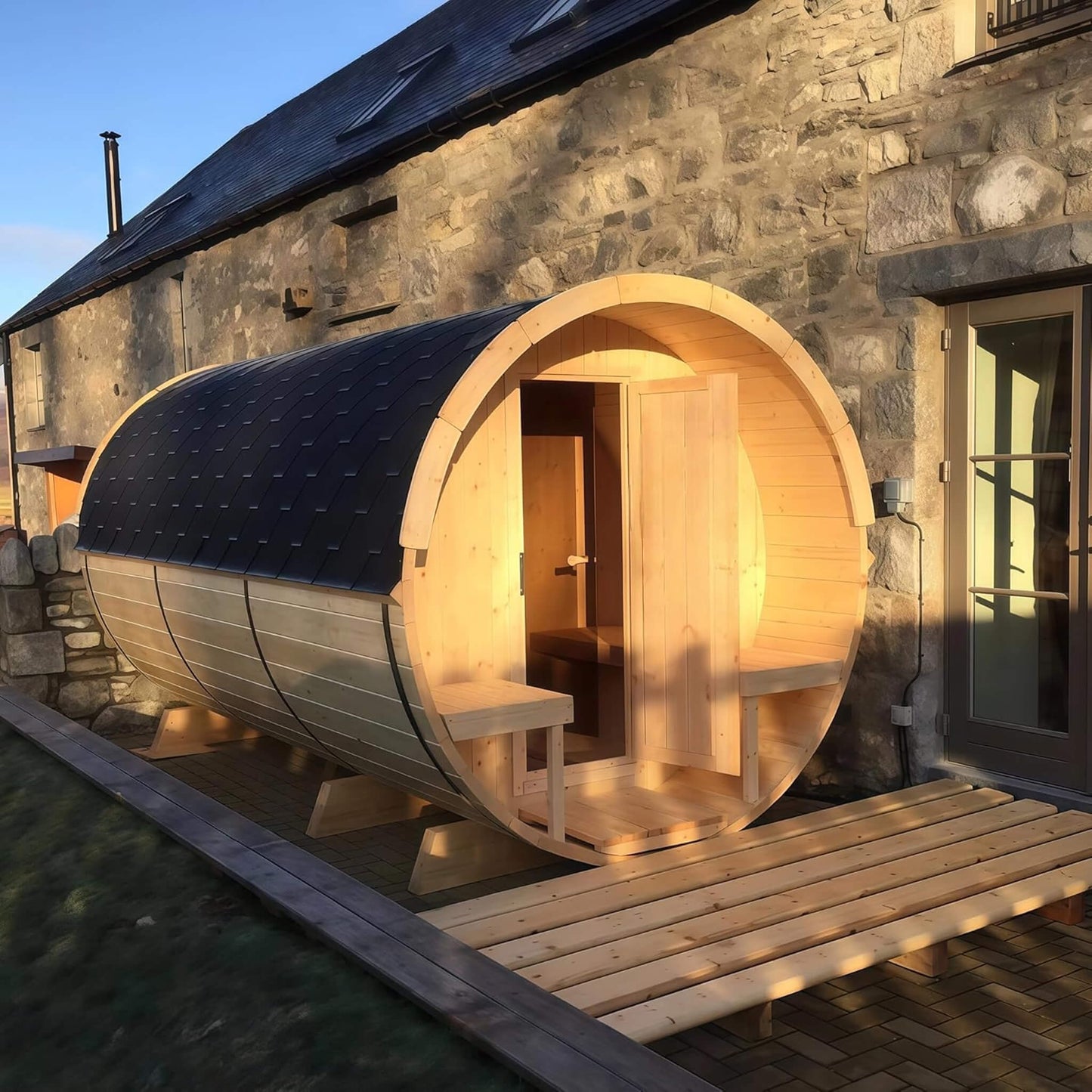 Haven Outdoor Barrel Sauna