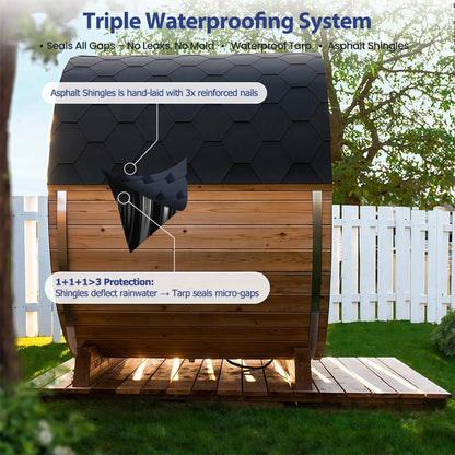 Haven Outdoor Barrel Sauna