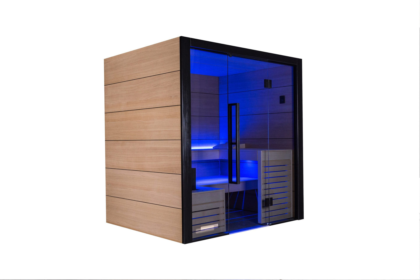 Harvia Fuji - Onyx Trim/Oak Hardwood, 2-5 Person, Indoor Sauna