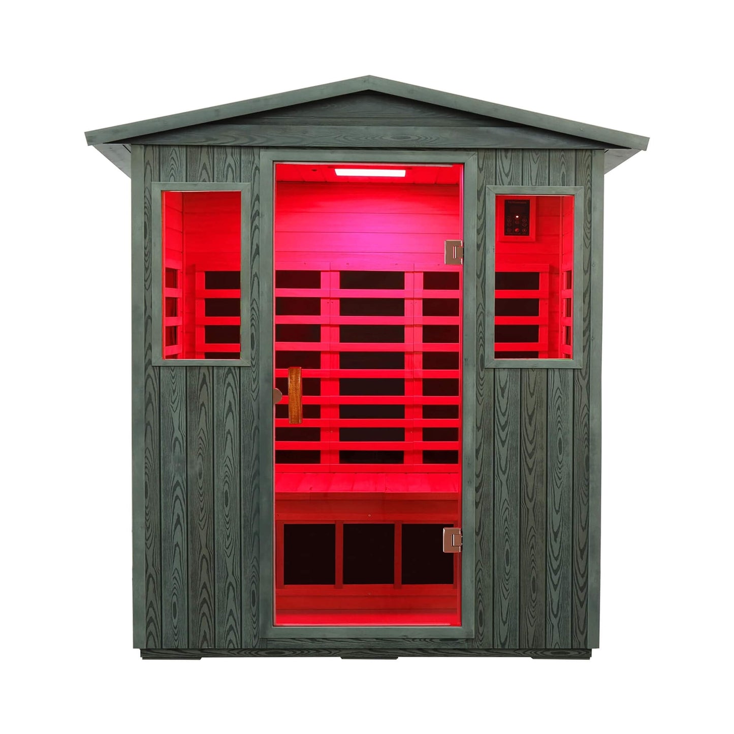 Thermora 3-Person Full-Spectrum Low EMF Carbonized Composite Infrared Sauna Room With Bluetooth Speakers (SAK85120)