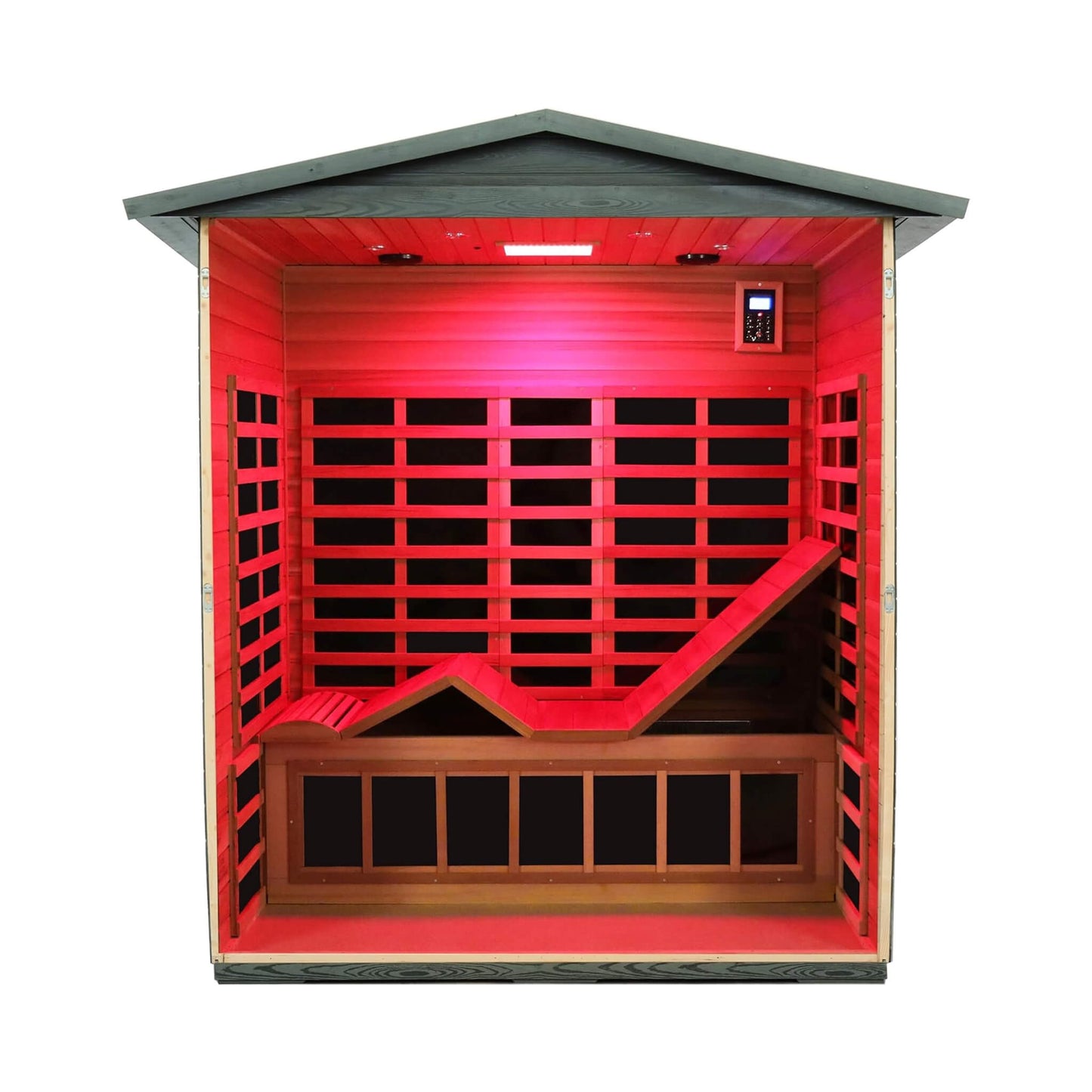 Thermora 3-Person Full-Spectrum Low EMF Carbonized Composite Infrared Sauna Room With Bluetooth Speakers (SAK85120)