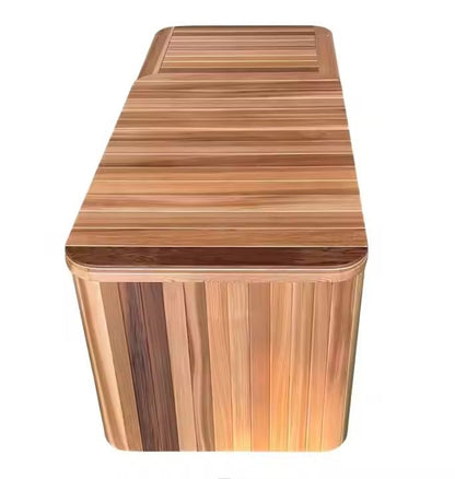 Wood/Stainless Steel Plunge Pool With Integrated Chiller/Heater